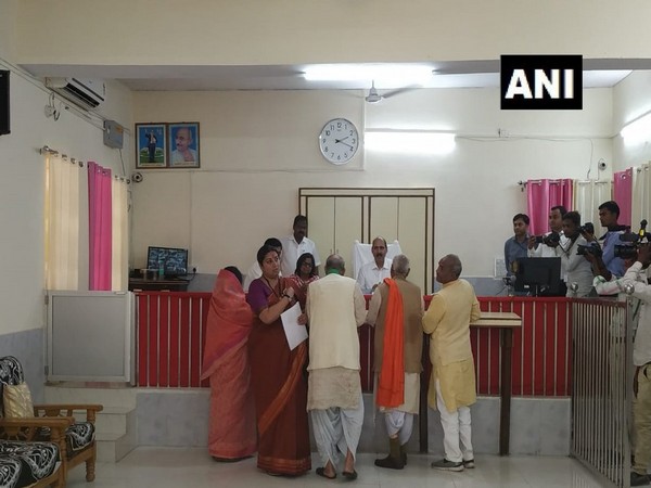 BJP leader Smriti Irani on Thursday filed her nomination from Amethi Lok Sabha seat.