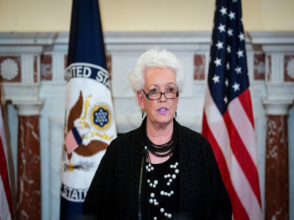 Gayle Smith speaks after US Secretary of State Blinken announded her appointment (Photo/Credit: Reuters Image)