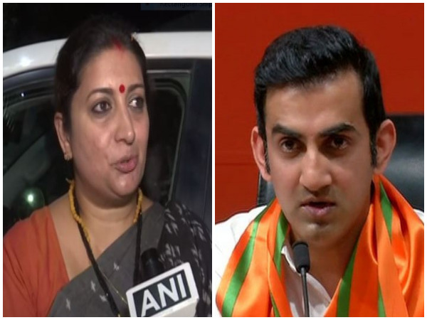 Smriti Irani and Gautam gambhir