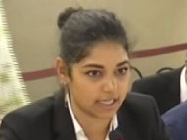 Soana Deunier, a researcher at the European Foundation for South Asian Studies addressing the 42nd session of the UNHRC in Geneva