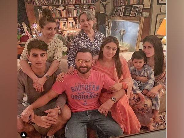 Soha Ali Khan, Sharmila Tagore, Ibrahim Ali Khan, Saif Ali Khan, Sara Ali Khan, Kareena Kapoor Khan and Taimur, image courtesy, Instagram