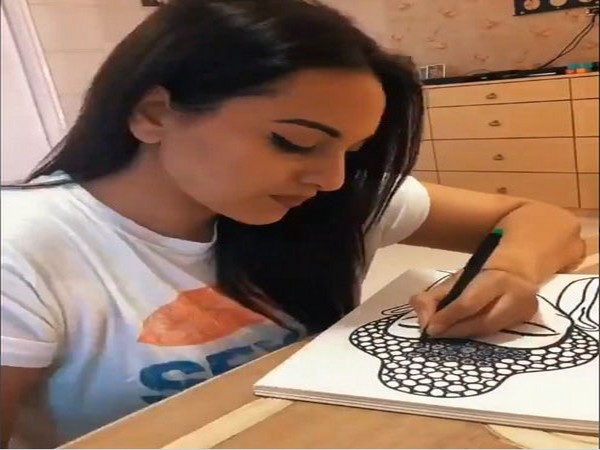 A still from the video shared by actor Sonakshi Sinha (Image courtesy: Twitter) 