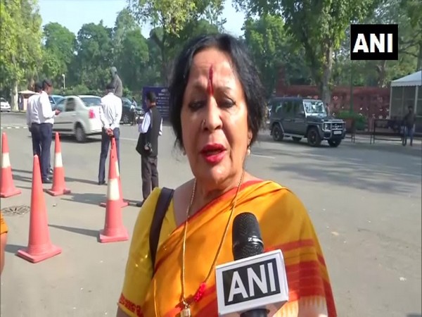 Rajya Sabha MP Sonal Mansingh speaking to ANI on Monday. Photo/ANI