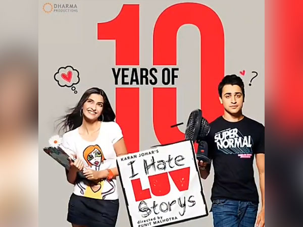Sonam Kapoor and Imran Khan starrer 'I Hate Luv Storys' completes 10 years today (Image source: Instagram) 