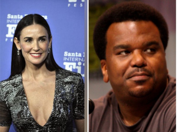 Actors Demi Moore and Craig Robinson