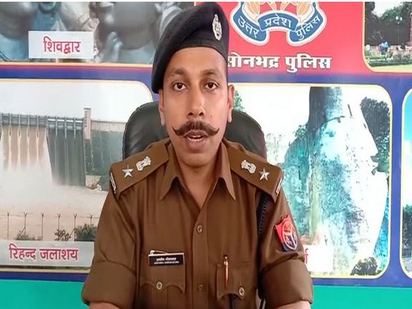 Ashish Srivastava Superintendent of Police (SP), Sonbhadra speaking to ANI on Monday. Photo/ANI