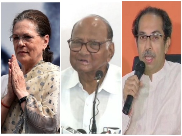 Chiefs of Congress, NCP and Shiv Sena [File Images]