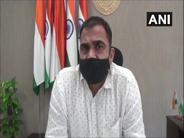 Sonipat DC, SL Punia speaking to reporters on Thursday. 