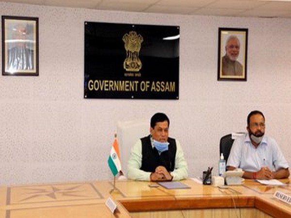 Assam Chief Minister Sarbananda Sonowal attending the meeting held on Wednesday. (Photo/ANI)