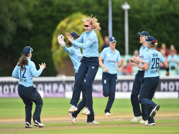 Sophie Ecclestone in action against India (Photo/ BCCI Women Twitter)