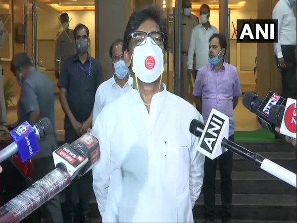 Jharkhand Chief Minister Hemant Soren speaking to media on Monday. Photo/ANI