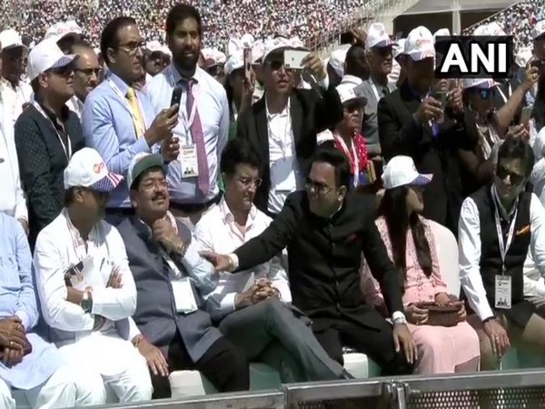 BCCI President Sourav Ganguly and BCCI Secretary Jay Shah at Motera Stadium.