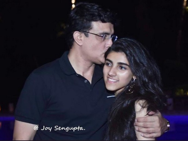 Sourav Ganguly with daughter Sana (Photo/ Sourav Ganguly Twitter) 
