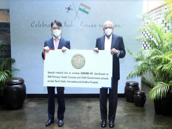 Young-seup Kwon, Consul General of the Republic of Korea in Chennai and Venu Srinivasan, Chairman TVS Motor Company, Chairman, InKo Centre