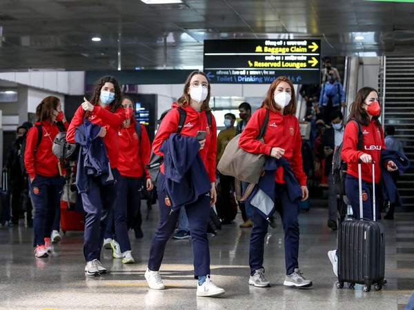 Spain Women's hockey team arrives in Bhubaneswar (Image: Hockey India)