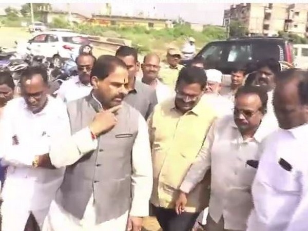 Andhra Pradesh Speaker Tammineni Sitaram questioned officers about the negligence in informing local public representatives about government programs. (Photo/ANI)