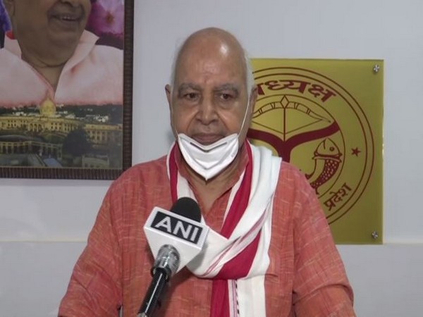 Uttar Pradesh Assembly Speaker Hriday Narayan Dixit speaking to ANI on Tuesday.