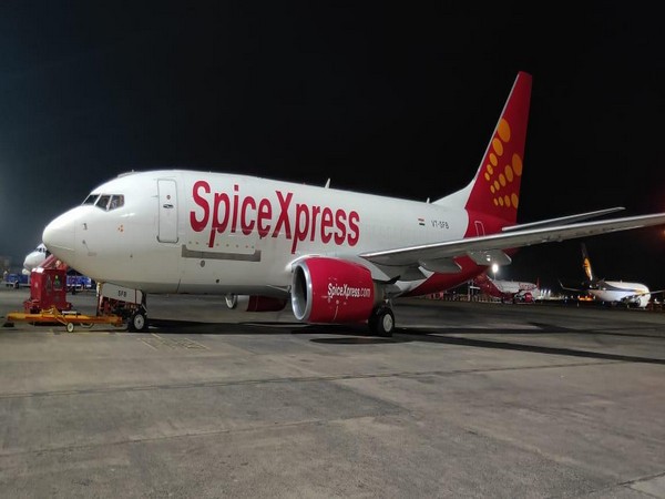 Visual of SpiceXpress the air cargo arm of SpiceJet. (Photo/ANI)