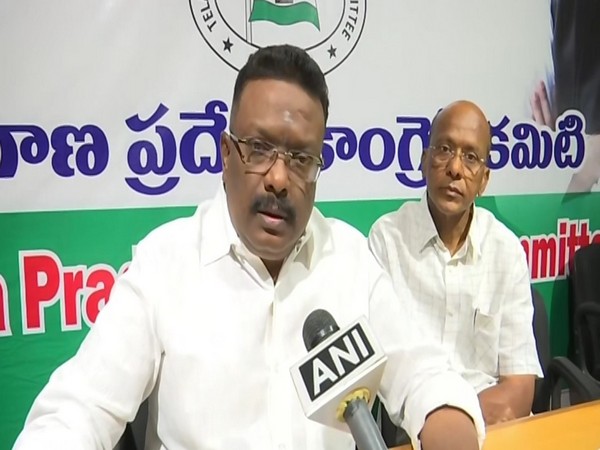 Congress leader Dasoju Sravan speaking to ANI in Hyderabad on Monday. Photo/ANI