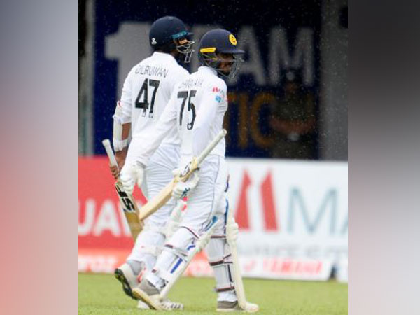 Rain interrupted play on day 2 of second Sri Lanka-New Zealand Test. (Photo/ Sri Lanka Cricket Twitter)