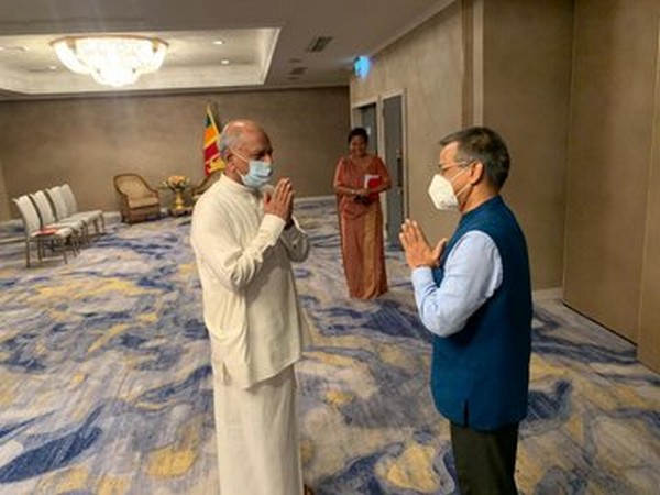 Gopal Baglay called on Minister of Foreign Relations Dinesh Gunawardena (Picture tweeted by Indian High Commission in Sri Lanka)