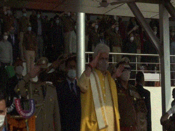 Jammu and Kashmir LG Manoj Sinha attending the seminar in Srinagar on Friday. (Photo/ANI)