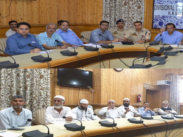 Visual of the meeting held in Srinagar to review arrangements for Eid.