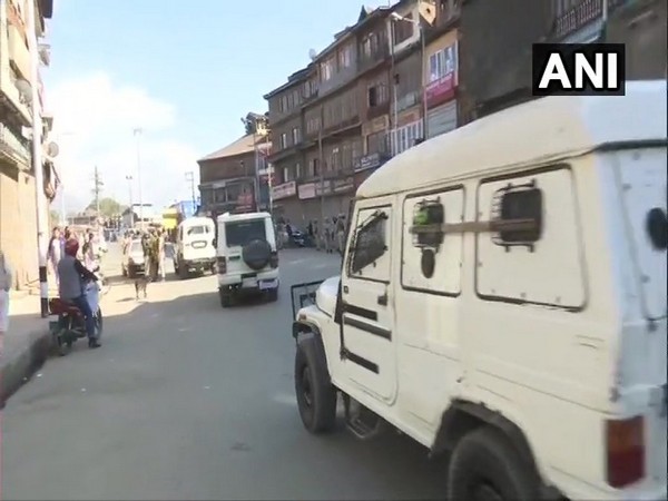 Visuals of the spot in Srinagar on Saturday.
