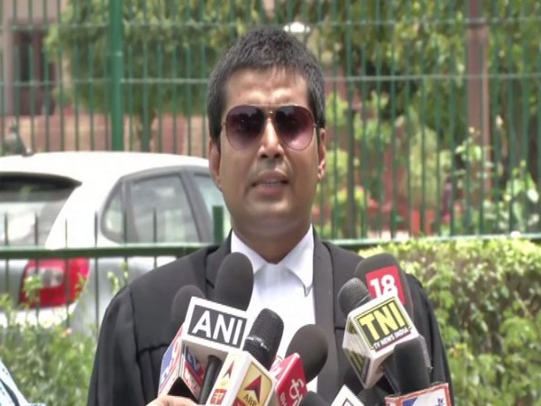 Advocate Alakh Alok Srivastava speaking to reporters in New Delhi on Tuesday..