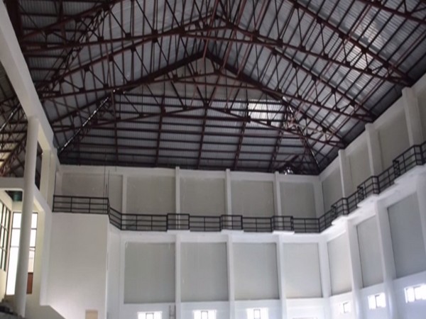 Visuals from under-construction indoor stadium. (Photo/ ANI)