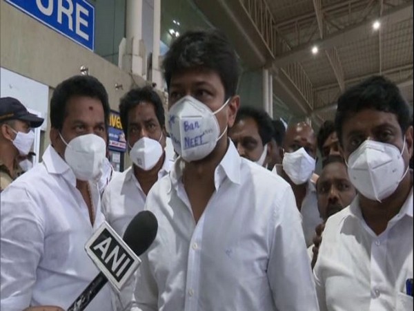 DMK Youth Wing Secretary Udhayanidhi Stalin speaking to ANI. (Photo/ANI)