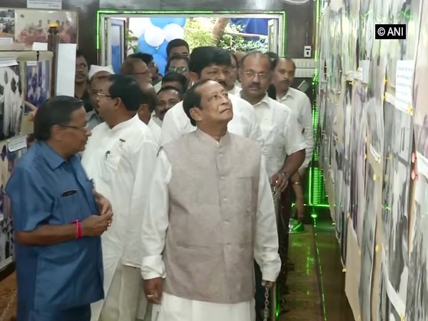 Odisha Assembly Speaker Surjya Narayan Patro at Biju Patnaik Museum in Bhubaneswar (Photo/ANI)