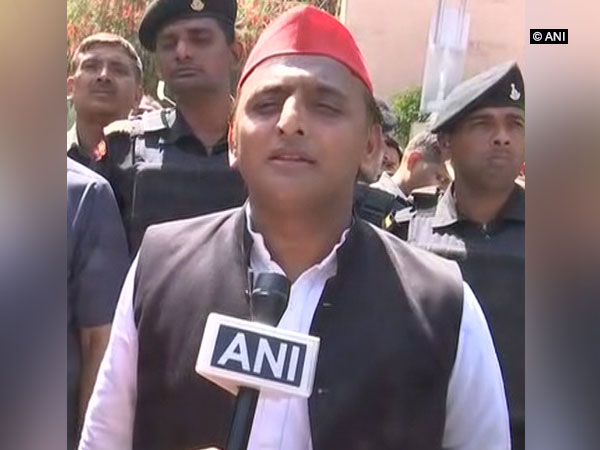 SP Chief Akhilesh Yadav while talking to ANI on Saturday