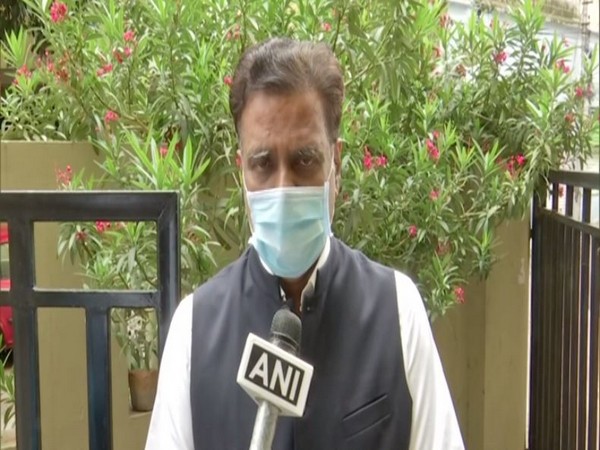 NV Subhash, Telangana BJP official spokesperson and grandson of PV Narasimha Rao speaking to ANI on Thursday. (ANI)