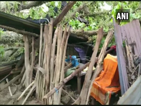 Storm hits Sukma district of Chhattisgarh on Saturday. [Photo/ANI]