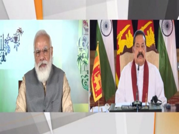 Prime Minister Narendra Modi and his Sri Lankan counterpart Mahinda Rajapaksa, during a virtual bilateral summit on Saturday.