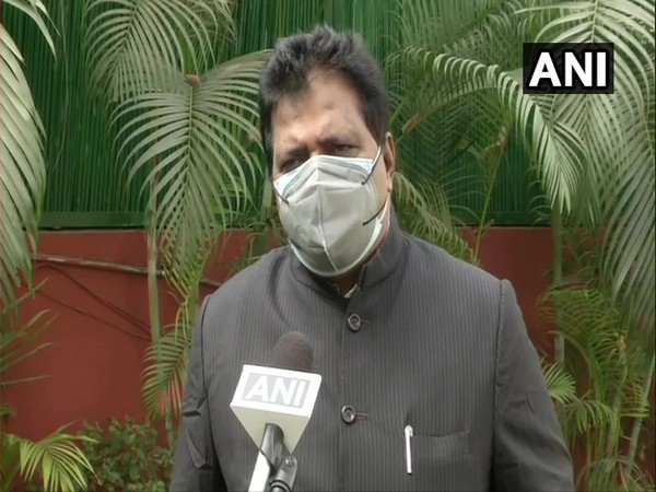 Congress MP K Suresh speaking to ANI in New Delhi on Wednesday.