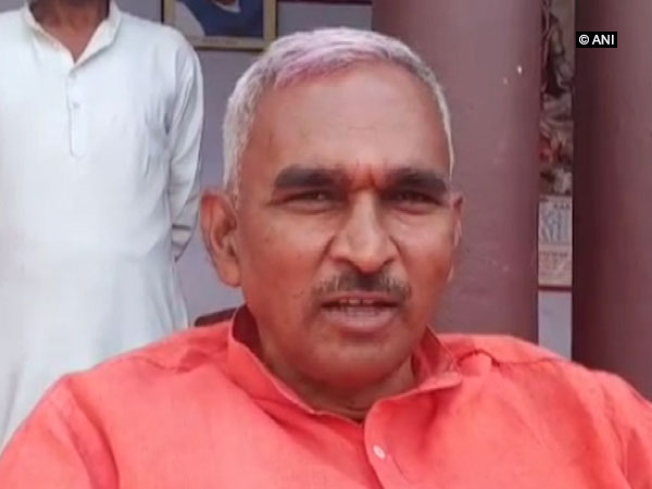 BJP MLA Surendra Narayan Singh speaking to ANI on Sunday in Ballia, Uttar Pradesh. Photo/ANI