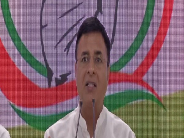 Congress leader Randeep Singh Surjewala speaking to media in New Delhi on August 1. Photo/ANI