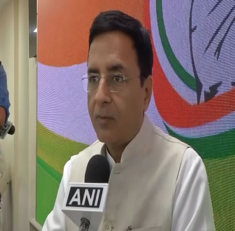 Congress spokesperson Randeep Singh Surjewala speaking to ANI on Saturday.