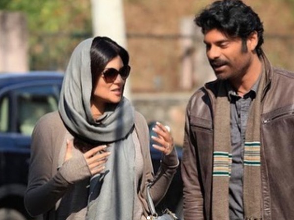 Actor Sushmita Sen with co-star Sikandar Kher (Image source: Instagram) 
