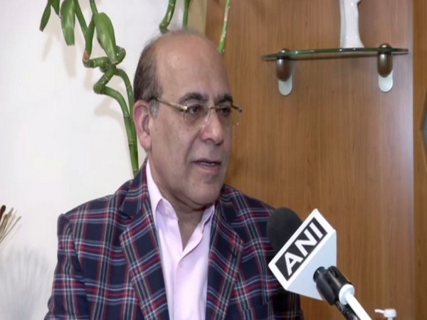 Sushil Suri, Chairman and Managing Director, Morepen Laboratories, speaking to ANI on Monday. Photo/ANI