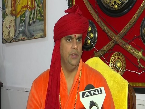 Swami Chakrapani speaking to ANI on Saturday. Photo/ANI