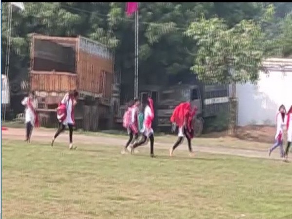 Students were seen running away to save themselves from the attack of bees. Photo/ANI