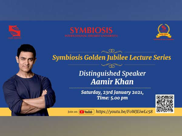    On Saturday, 23rd January, 2021 at 5 pm actor Aamir Khan will be delivering a lecture