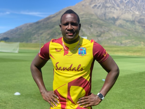 All-rounder Rovman Powell in the new T20I jersey (Photo/ Cricket West Indies)
