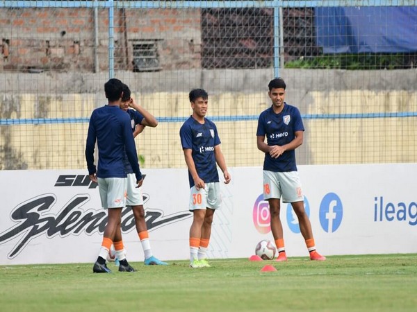 India U-20 national team during practice (Photo: AIFF Media)