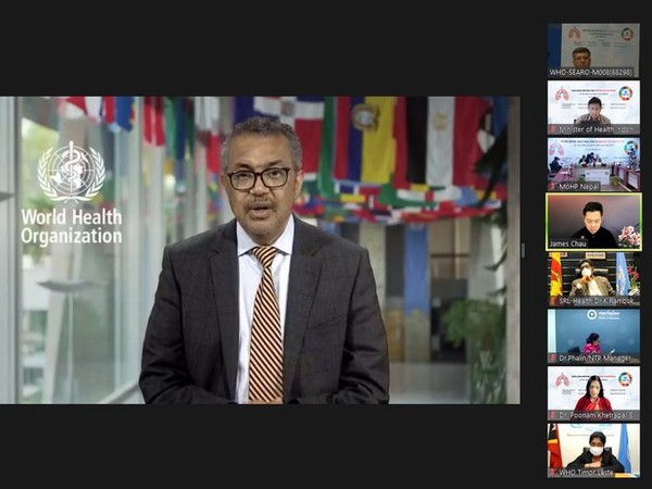 WHO chief Dr Tedros Adhanom addressing the High-Level Meeting for renewed TB response in the WHO South-East Asia Region.