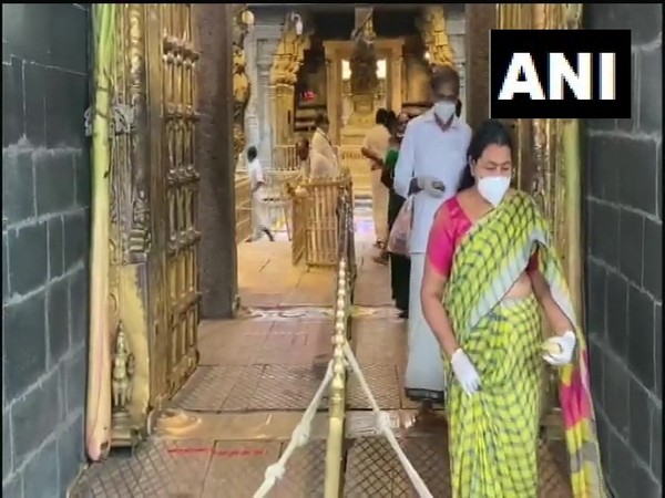 Tirumala Balaji temple resumes darsanams for devotees on Thursday. (Photo/ANI)