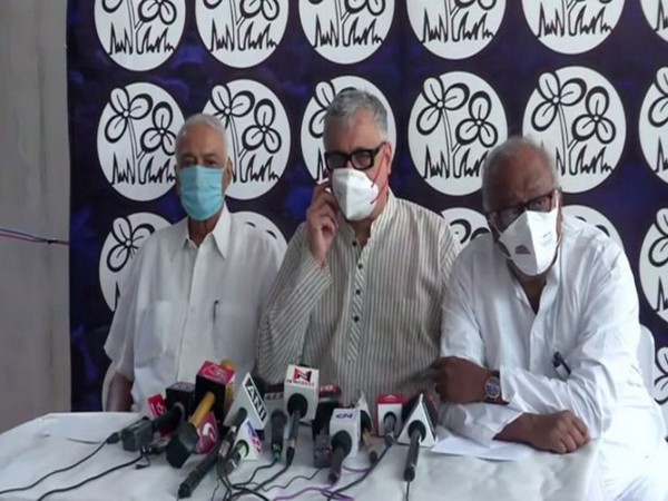 TMC leaders addressing a press conference in New Delhi. (Photo/ANI)